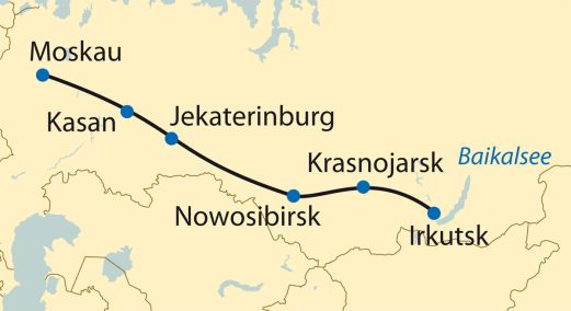 Zarengold-Sonderzugreise: Von Moskau bis zum Baikalsee (2013)