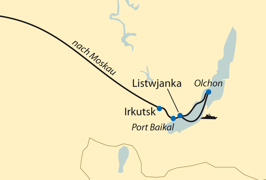 Zarengold-Sonderzugreise: Kreuzfahrt auf dem Baikalsee und dann im Sonderzug bis nach Moskau (2020)