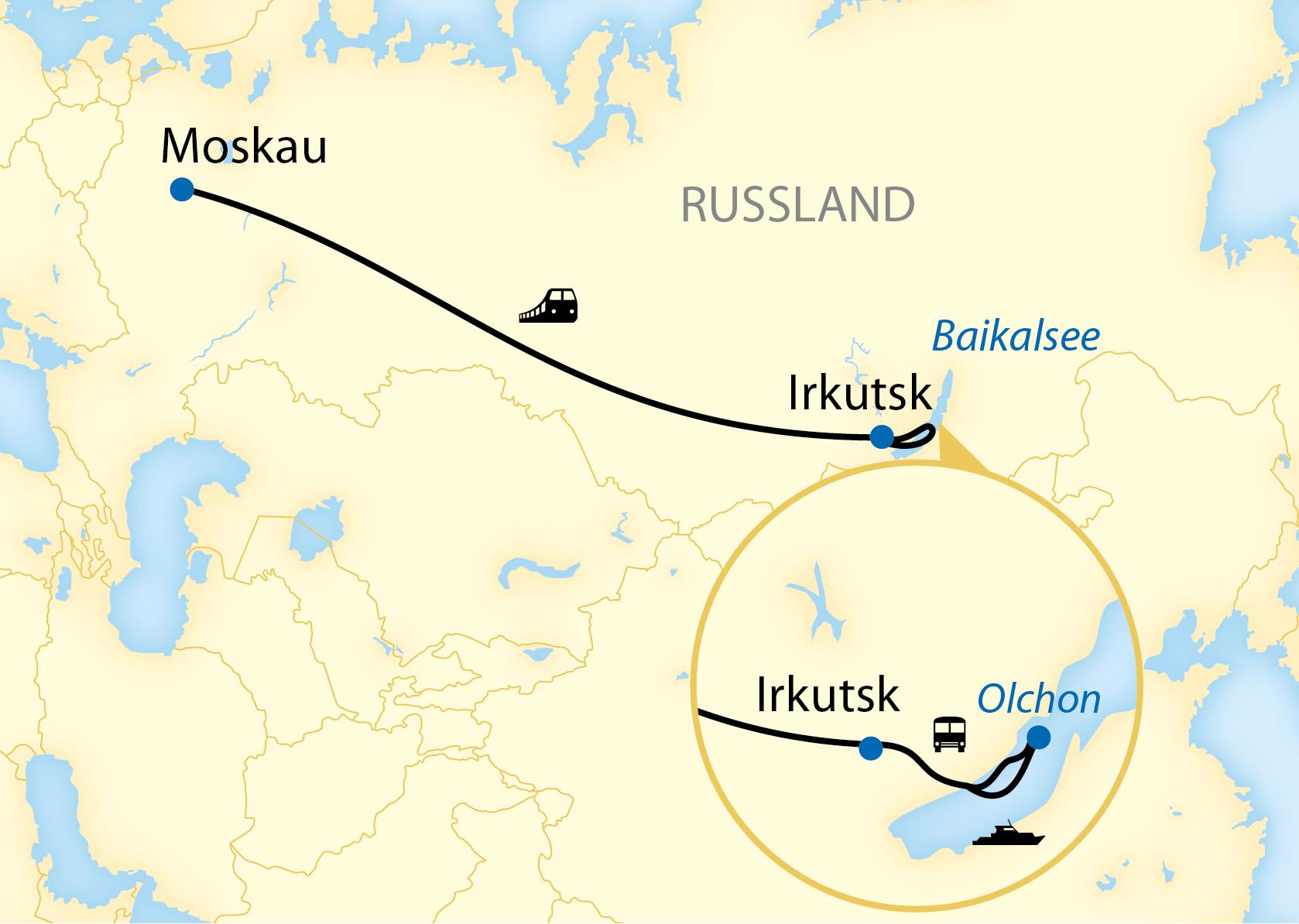 Auf der Transsib von Moskau in die Baikalsee-Region (2022/2023)