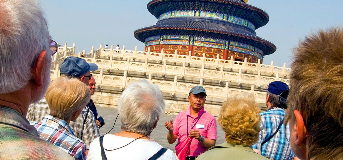 Örtlicher Reiseleiter in Peking