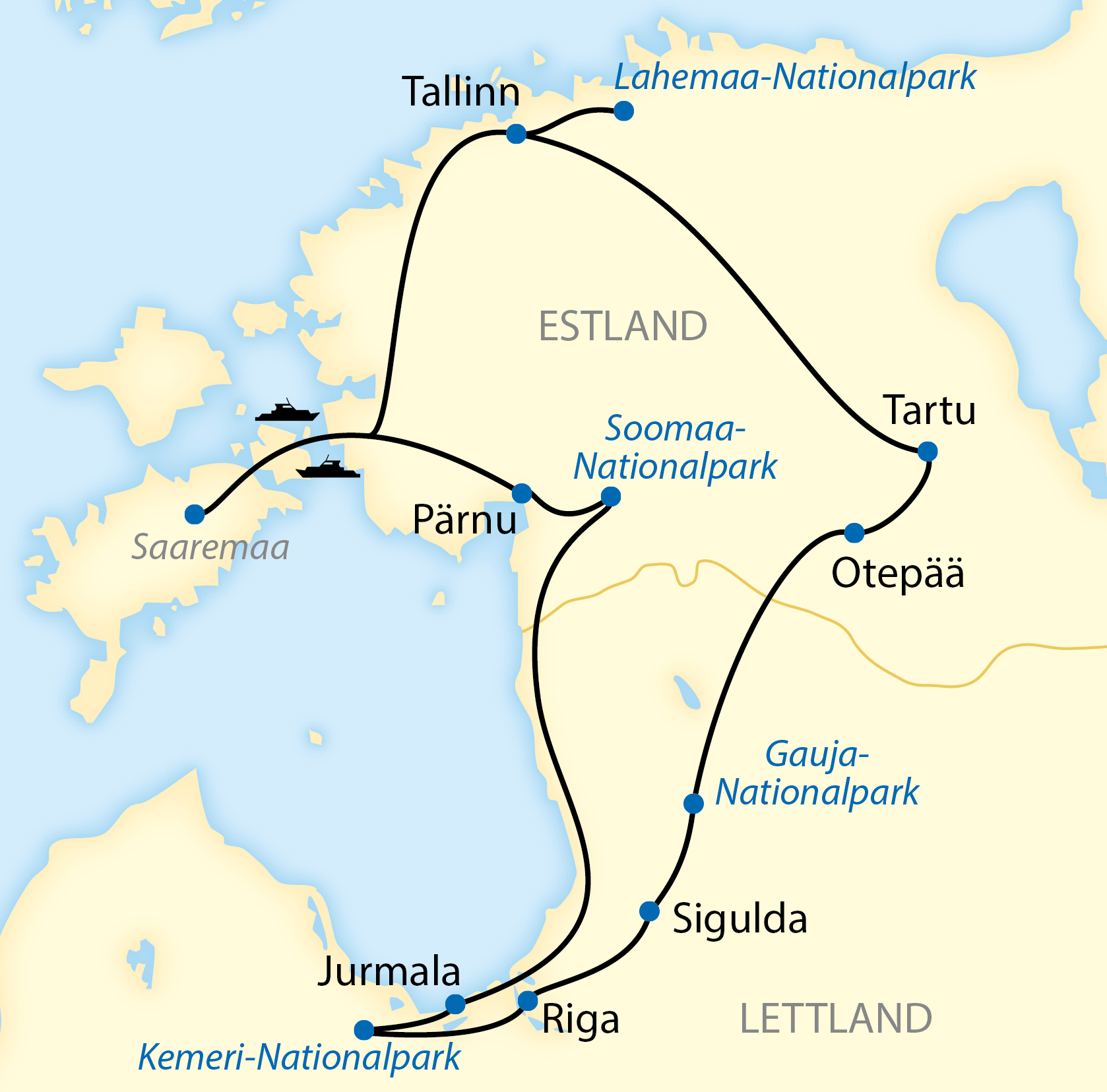 Zu Fuß und per Rad durch das Baltikum (2022)