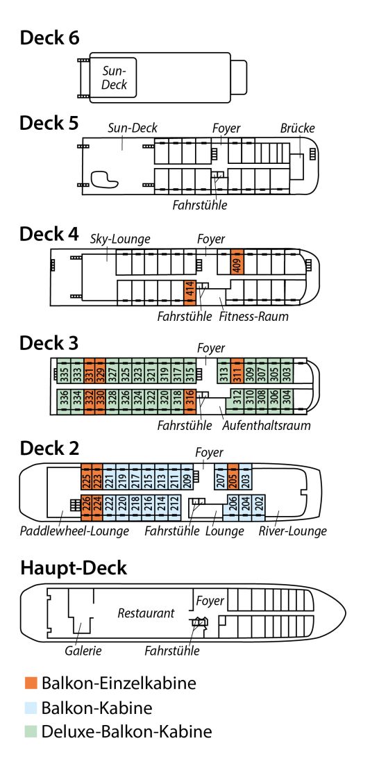 Deckplan American Splendor Deckplan American Splendor