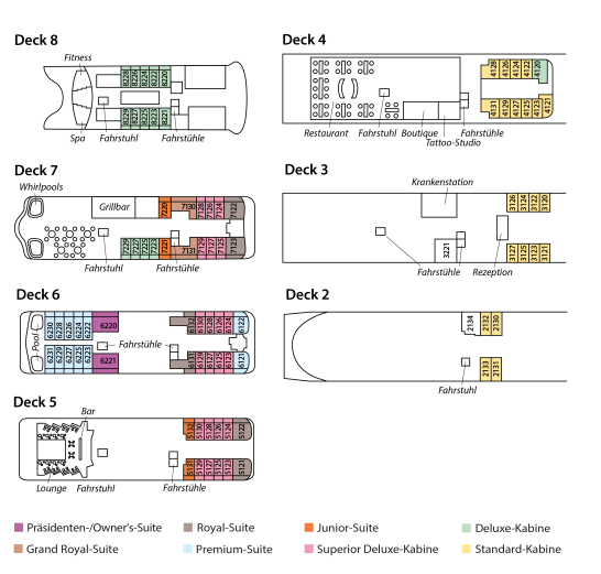 Deckplan Aranoa Deckplan Aranoa