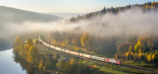 Transsib Linienzug - Russland - Kungur  