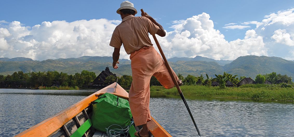 Beinruderer in Myanmar