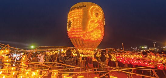 Ballon-Festival in Taunggyi (Myanmar) 