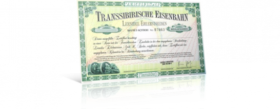 Zertifikat Transsib