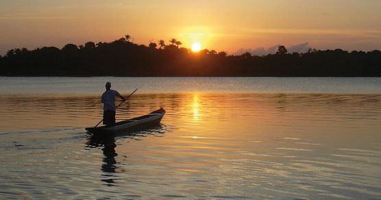 Abendstimmung auf dem Amazonas