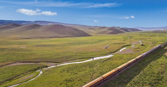 Der Zarengold-Sonderzug in der Mongolei