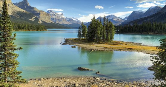 Spirit Island im Jasper-Nationalpark