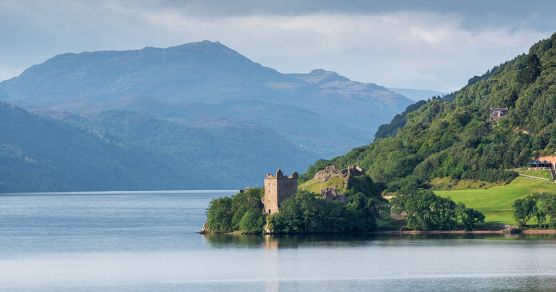 Urquhart Castle am Loch Ness, Schottland