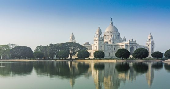 Victoria Memorial in der ehemaligen britischen Kolonialstadt Kalkutta