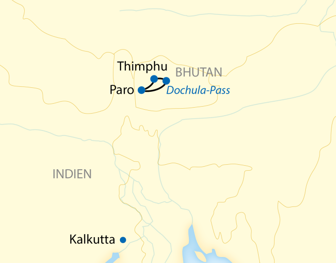 Karte_Indien-Baustein - Bhutan