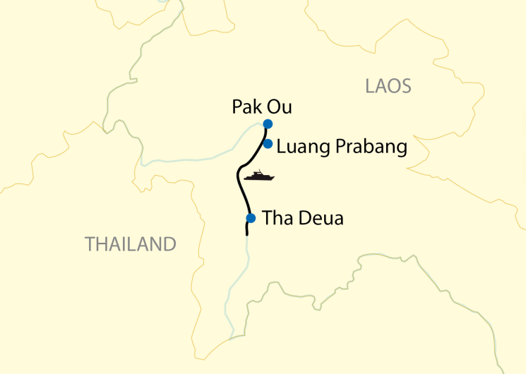 Reiseroute: 6-tägige Flusskreuzfahrt durch das nördliche Laos