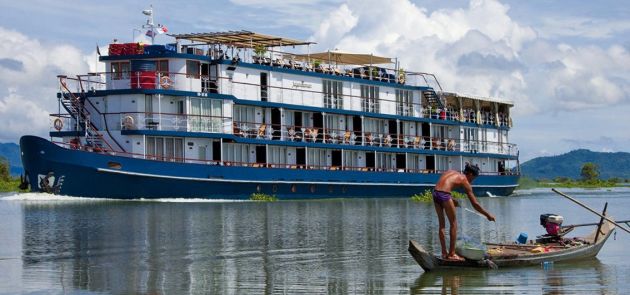 Die Jayavarman auf dem Mekong