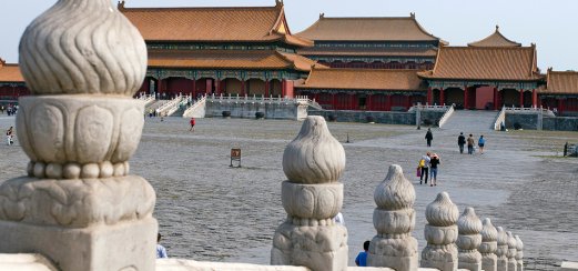 Besichtigung der verbotenen Stadt in Peking, China