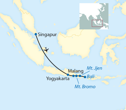 17-tägige Privatreise nach Singapur, Java und Bali 17-tägige Privatreise nach Singapur, Java und Bali