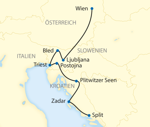 Adria Reiseroute 9 Tage Adria Reiseroute 9 Tage