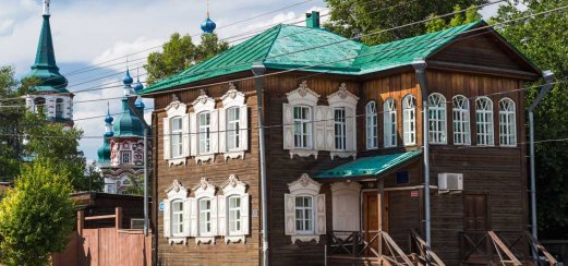 Historisches Holzhaus in Irkutsk