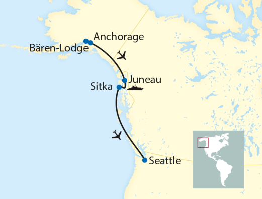 13-tägige Schiffsreise in Alaska mit 8-tägiger Kreuzfahrt in den Glacier Bay-Nationalpark 13-tägige Schiffsreise in Alaska mit 8-tägiger Kreuzfahrt in den Glacier Bay-Nationalpark