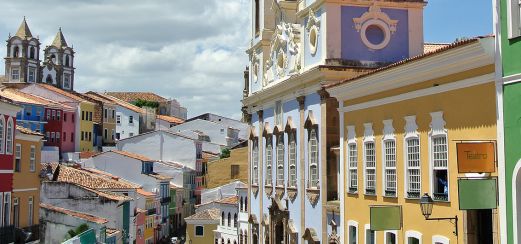 In den bunten Gassen von Salvador da Bahias Pelourinho, Brasilien.