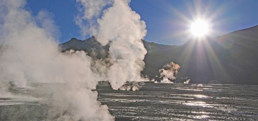 Die Geysire von El Tatio, Chile.