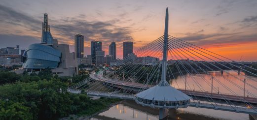 Abendstimmung über Winnipeg