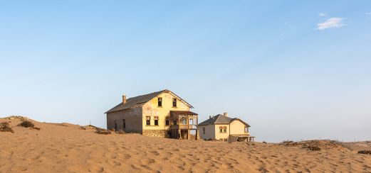 Kolmanskop, wo 1908 die ersten Diamanten in Namibia gefunden wurden