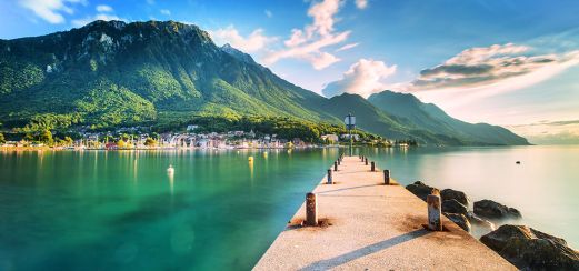 Alpen Panorama bei Montreux