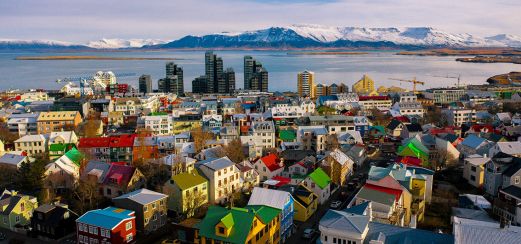 Blick auf Reykjavik