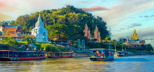 Boote im Goldenen Dreieck