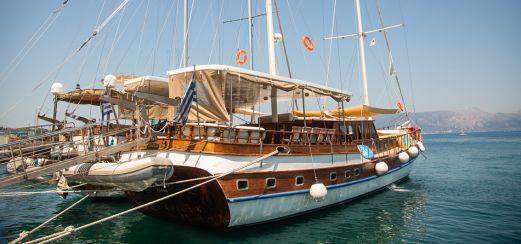 Ihr Boot des Types „Gulet“ auf der Reise