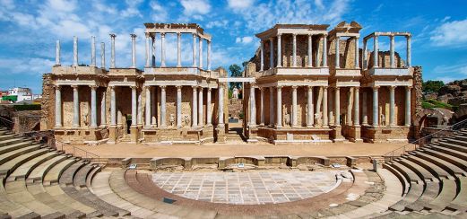Das römische Amphitheater in Mérida