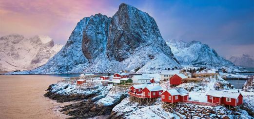 Fischerdorf Hamnøy im Inselreich der Lofoten