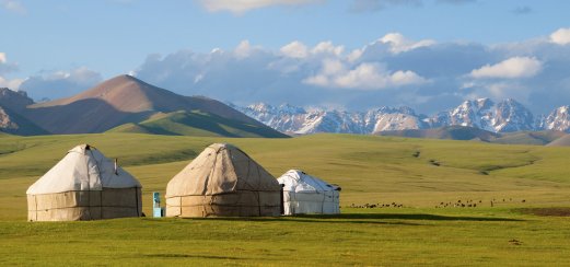 Jurten in Kirgistan