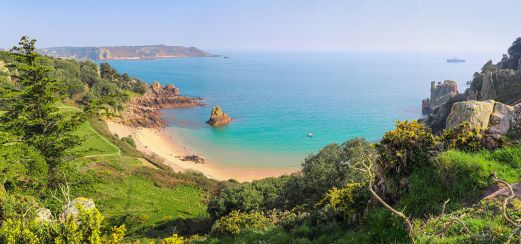 Beauport Beach in Jersey