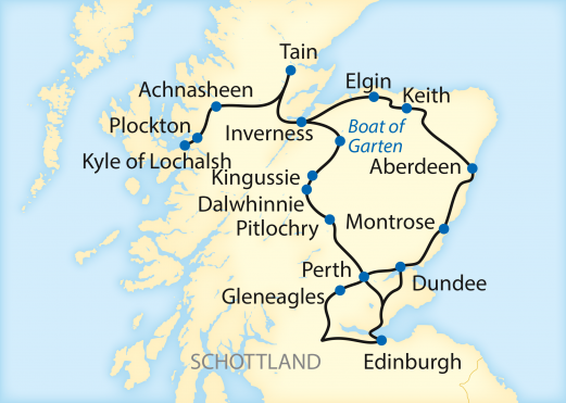 Reiseroute: 5-tägige Schottland-Reise für Landschaftsliebhaber