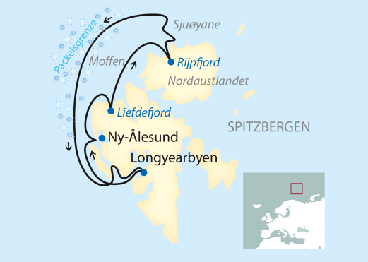Spitzbergen-Expedition bis ins Packeis