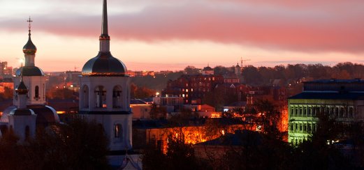 Sonnenuntergang in Irkutsk