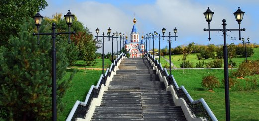 Mariä-Himmelfahrt-Kathedrale in Chabarowsk, Russland