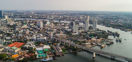 Silhouette Bangkoks, Thailand