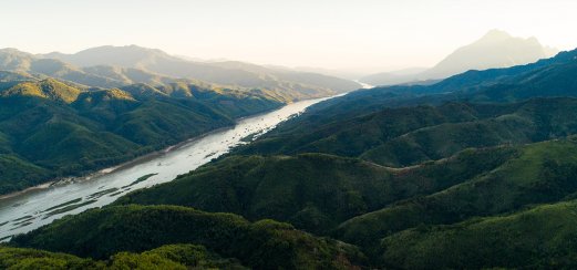 Mekong in Laos: Herrliche Landschaftspanoramen