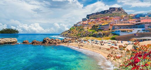 Mittelalterliche Stadt Castelsardo in der Sassari-Provinz