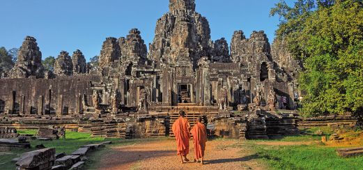 Mönche in Angkor Wat