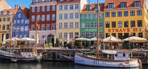 Nyhavn in Kopenhagens Hafenviertel