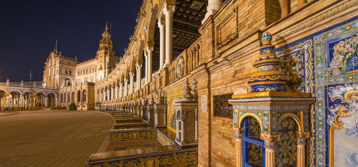 Plaza de España in Sevilla, Spanien