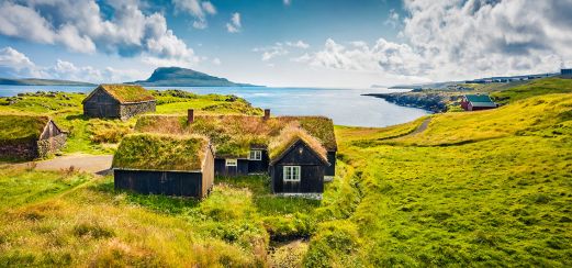 Torfhäuser in Torshavn