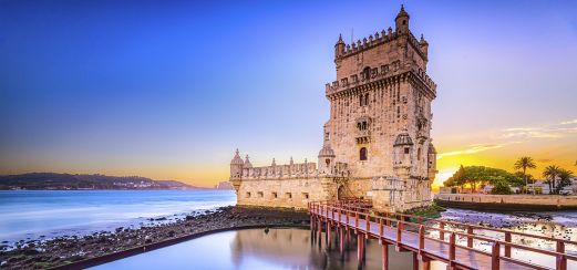 Torre de Belém (UNESCO-Welterbe) in Lissabon