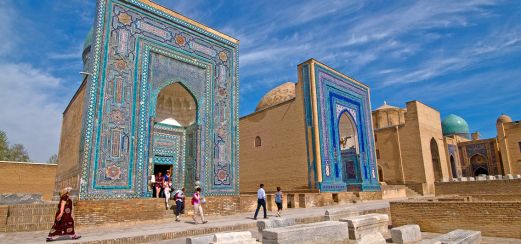 Gräberstadt Schah-e-sende in Samarkand, Usbekistan.