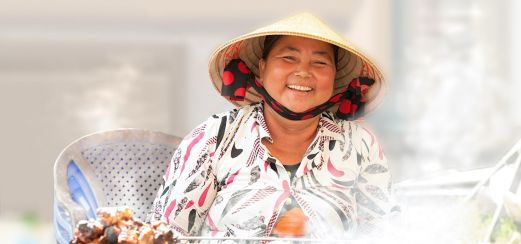 Auf dem Markt in Saigon